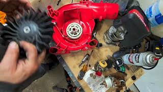 replace pull string craftsman b210 blower troy bilt blower poulan blower [upl. by Aleciram]