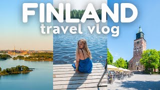 A summer trip to Finland 🇫🇮 Travel vlog [upl. by Sirdna]