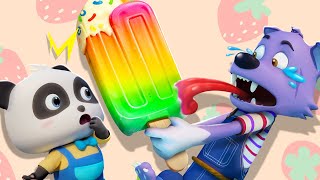 Rainbow Ice Pop Song  Fruits Song Colors Song  Nursery Rhymes amp Kids Songs  BabyBus [upl. by Lenno702]