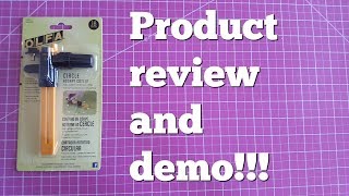 Cross StitchFlosstube 255 Olfa circle rotary cutter review and demo [upl. by Cynara]