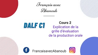 DALF C1 Grille dévaluation de la production orale expliquée [upl. by Earal157]