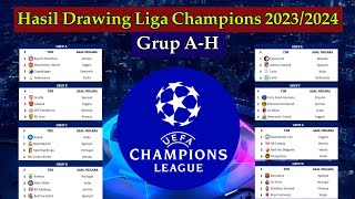 Hasil Drawing Liga Champions 20232024  Man United vs Bayern Munchen  Fase Grup UCL 20232024 [upl. by Sharos]