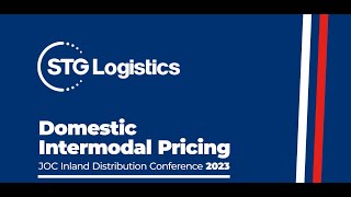 Domestic Intermodal Pricing  JOC Inland Distribution Conference 2023 [upl. by Ybbor227]