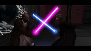 Star Wars Galactic Legacy  Fate of the Republic  Windu vs Palpatine [upl. by Ahmad]