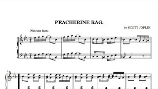 Peacherine Rag Scott Joplin 1901  played by Victor Beck [upl. by Leeanne452]