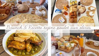 Brunch  recette de tajine de poulet aux olives  ￼ [upl. by Llenoil283]