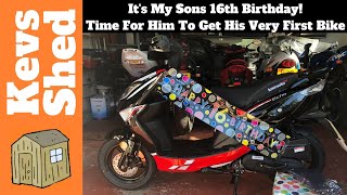 My Son Is 16 Time For His First Bike Lexmoto Echo 50cc [upl. by Eissoj916]