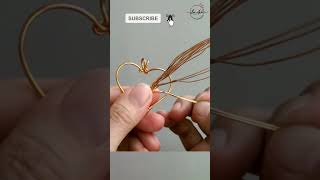 Making pendant quotTree of life with moonquot in heart with opalite no holes shortsvideo diy [upl. by Ilat]