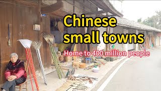 A typical rural small town in southwest China over 400 million people live in tonws like this [upl. by Ahsekin795]