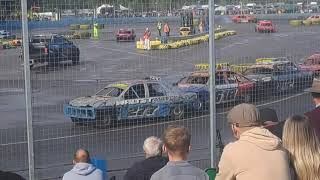 Saloon Stock Cars ORCI Championship Highlights Aldershot 8924 [upl. by Ilahsiav]