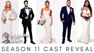 Married At First Sight Australia Season 11 Cast  First Impressions [upl. by Aicertap]