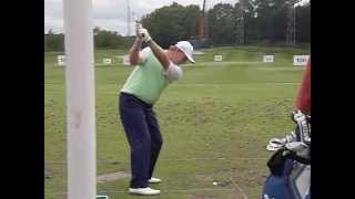 Ernie Els golf swing  longiron downtheline view Wentworth 2014 [upl. by Ackerman]