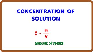 How to Calculate Concentration of Solution [upl. by Auqinom853]