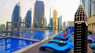 Gevora Hotel Dubai  Real reviews  UAE  Top Hotel near Burj Khalifa  Dubai Hotel [upl. by Zoeller655]