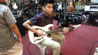 BLASTER SILONGA TESTING PAUL GILBERTS IBANEZ PGM SERIES [upl. by Ayor]