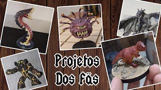 Projetos de RPG dos Inscritos Desenhos Brinquedos Esculturas e MUITO MAIS rpg miniaturas [upl. by Elime]