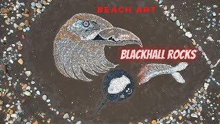 Blackhall Rocks amp Beach Art January 2022 4K DRONE FOOTAGE [upl. by Haerr381]