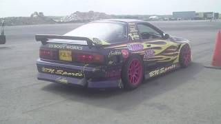 Sexy Knights RX7 on the Redline sprintgrip course First attempt Loud turbo chatter [upl. by Yojenitsirk]