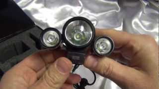 Torcia Faro Trustfire TRD Bici MTB tre fari 1800 Lumens Tipo MagicShine [upl. by Ratib]