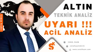 UYARI ACİL ALTIN ANALİZ  ALTIN FİYATLARI YÜKSELİŞİNE BAŞLADI MI [upl. by Kryska]