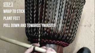 How To Tune Your Djembe Drum [upl. by Prader221]