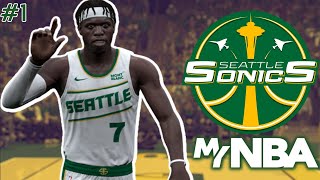 Bringing the NBA back to Seattle NBA2K24 Seattle Supersonics Expansion MyNBA Ep 1 [upl. by Lleret]