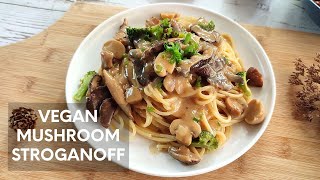 Easy Vegan Mushroom Stroganoff [upl. by Akirdnahs]