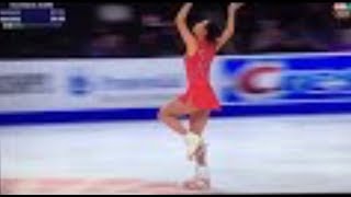 2018 US figure skating championship 2nd PLACE Mirai Nagasu OMG TRIPLE AXEL [upl. by Kosaka867]