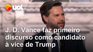 JD Vance vice de Trump Serei um vicepresidente que jamais se esquecerá de onde veio [upl. by Hetty]