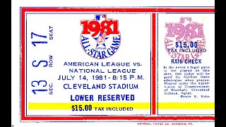 1981 MLB All Star Game CLEVELAND Original NBC Broadcast [upl. by Ilaw]