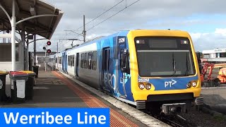 Metro Trains along the Werribee Line  Melbourne Transport [upl. by Raye]