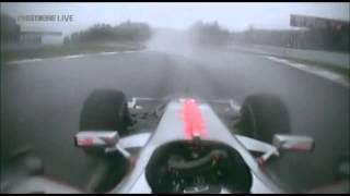 F1 Fuji 2007  Alonso restart and battle with Hamilton  Onboard [upl. by Daveda]