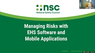 EHS Software and Mobile Applications Webinar [upl. by Woodhead252]