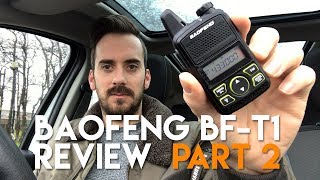 Baofeng T1 Review Part 2  Long Range Test 72 Miles [upl. by Rabiah]