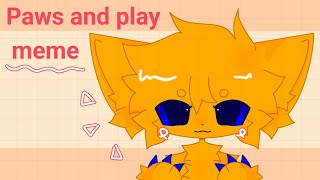 Paws and play meme flipaclip  animation  free animation 4 Souranimations [upl. by Ojeibbob29]