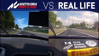 Assetto Corsa Competizione vs Real Life  Emil Frey Jaguar G3 GT3 at Monza [upl. by Annabelle]