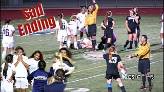 League Champions Final Game Knee Injury Madison vs Ramona High Girls Soccer [upl. by Savinirs]