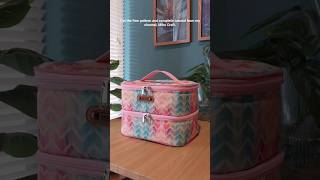 Double decker lunch bag freepattern bagmakingtutorial bagmaking diy kawaii cute handmade [upl. by Yrred]