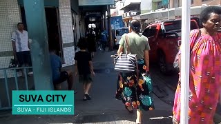 Walking Tour of Suva City Fiji Islands [upl. by Aetnuahs]