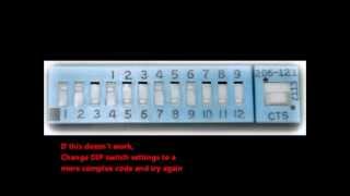 Programming Genie GM3TBX Master Remote with DIP Switches [upl. by Bethel]