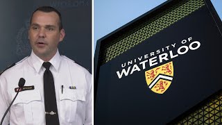 University of Waterloo hatemotivated triple stabbing was planned targeted  FULL POLICE UPDATE [upl. by Fredkin]