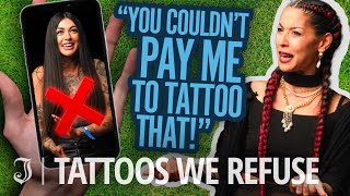 Were Pretty Big Snobs These Days The Tattoos We Refuse to Do  Tattoo Artists React [upl. by Gasser]