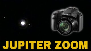 Zooming Jupiter with only a camera Panasonic Lumix DCFZ82 CAMERA super zoom [upl. by Niwrud]