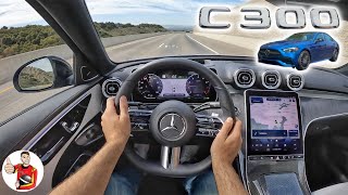 The 2022 MercedesBenz CClass isn’t a Taste of Luxury it’s the Full Meal POV Drive Review [upl. by Ardnosal147]