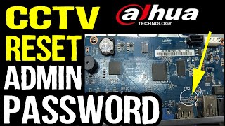 Dahua DVR Hard Reset Without Reset Button  How to Reset Admin Password Dahua XVR1B04H XVR1A08 [upl. by Ayetal]