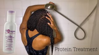 Protein Treatment On Low Porosity Hair [upl. by Elenaj]