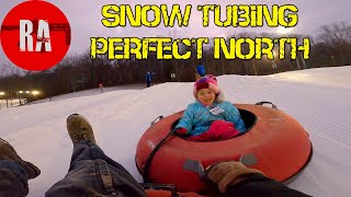 Awesome Snow Tubing at Perfect North Slopes 2021 [upl. by Annaxor]