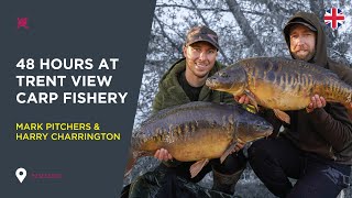 Carp Fishing at Trent View Fishery Mark Pitchers amp Harry Charrington [upl. by Notsrik348]