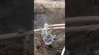 Cadweld Exothermic Connection cable to cable to ground rod done successfully [upl. by Arinaid]