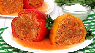 Вкуснейший Фаршированный перец Простой рецепт Как приготовить фаршированные перцы в кастрюле [upl. by Brebner870]